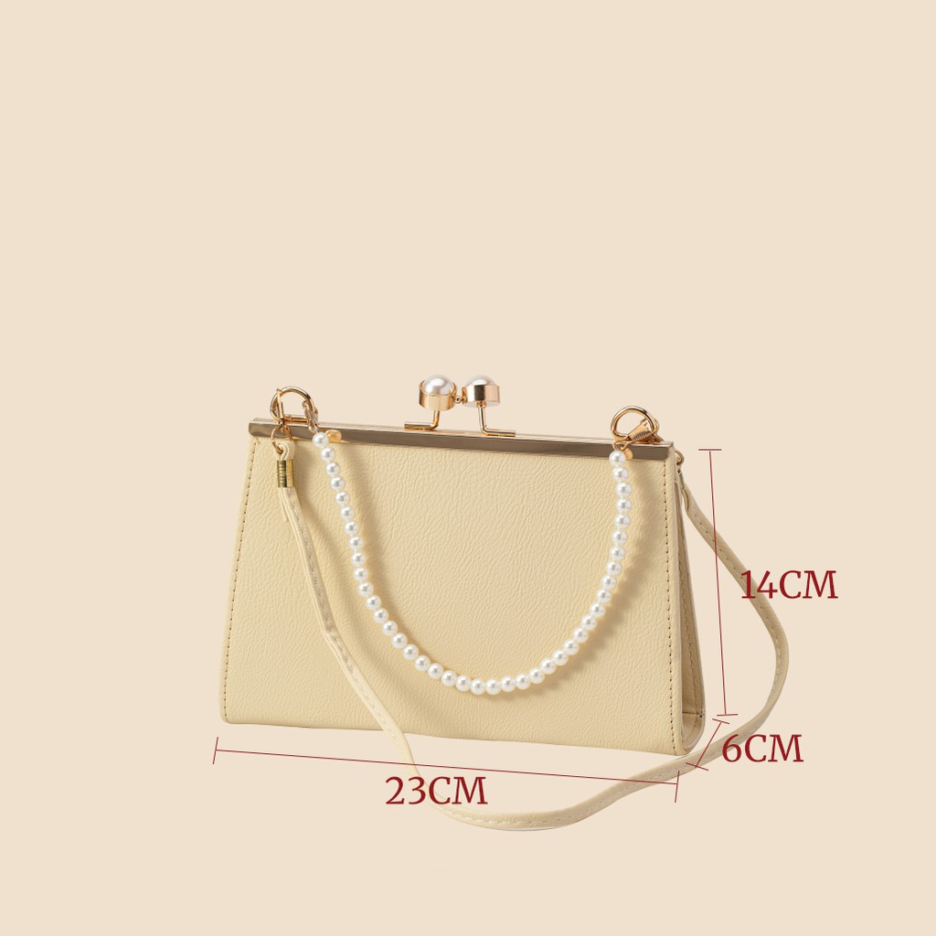 Sumire Store Túi xách nắp vặn hạt tròn