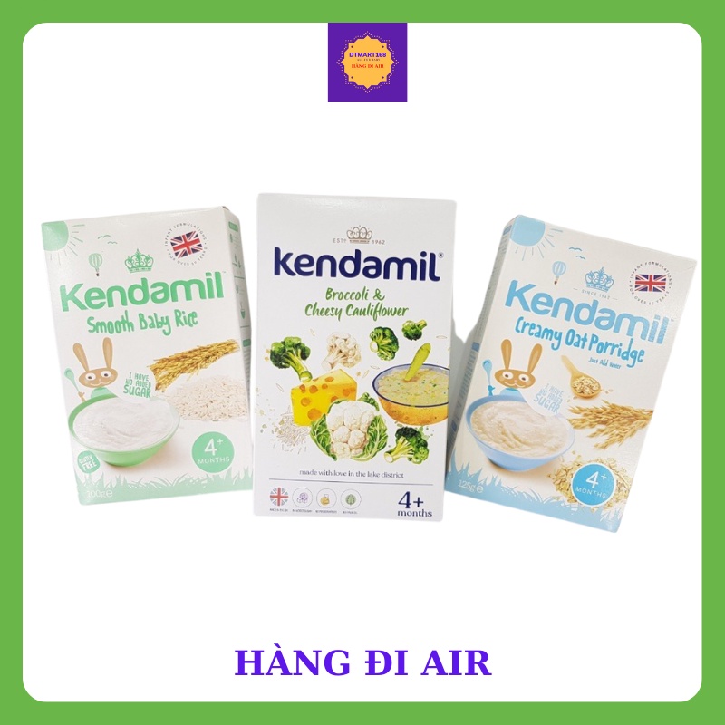 Bột Ăn Dặm Cho Bé 4 Tháng, Bột Ăn Dặm Kendamil Cho Bé Từ 4 Tháng Tuổi Nhiều Vị Khối Lượng 150gr (Hàng Air Anh)