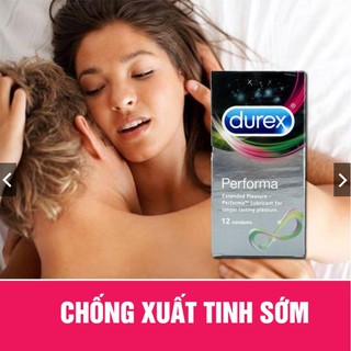 Bao cao su  Durex Performa [HÀNG CHUẨN]  - Bao Cao Su Kéo Dài Thời Gian quan hệ ( che tên sản phẩm khi giao )