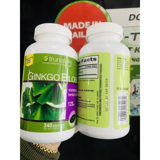 Bổ não ginkgo biloba trunature 340 viên của Mỹ