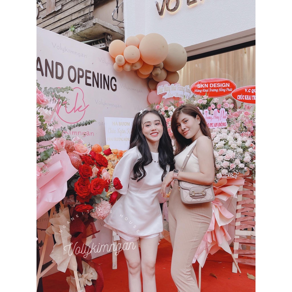 Set Tafta Tay Phồng Trơn