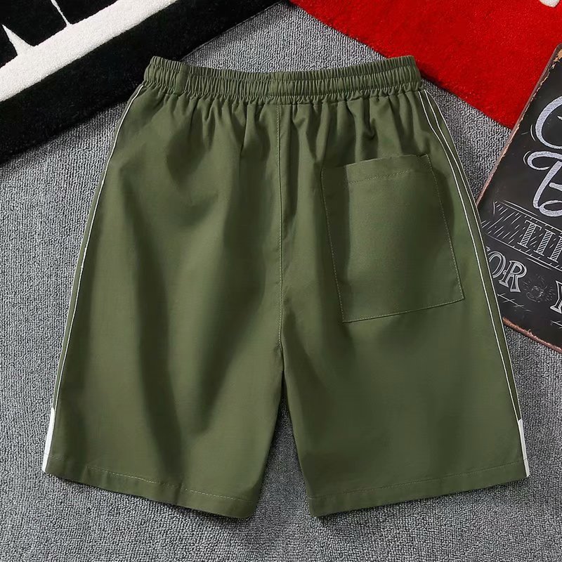 Small striped shorts men's casual Korean version of the trend of summer tide brand outer wear five-point pants slim thin harem sweatpants