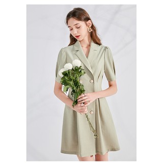 ĐẦM GIẢ VEST XANH RÊU CỰC HOT SANG TRỌNG