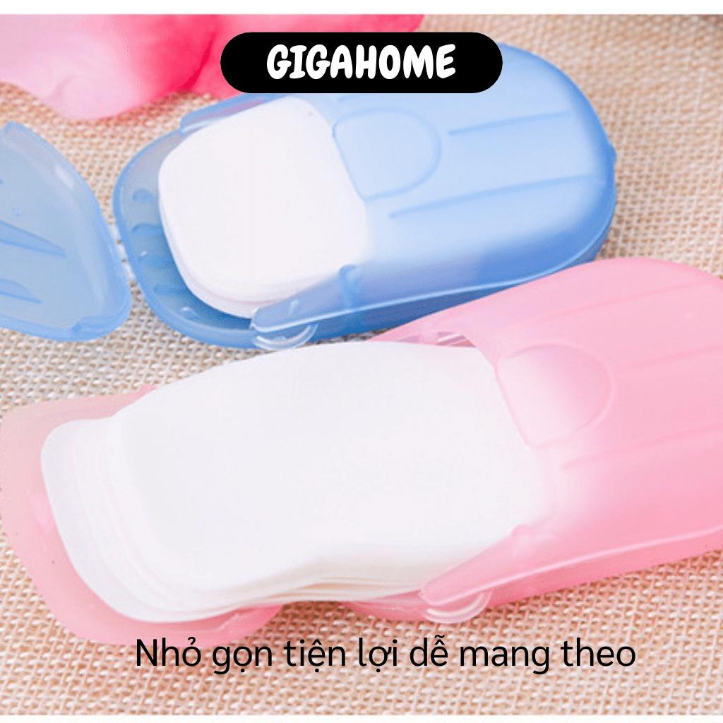 Xà Phòng Giấy GIGAHOME Hộp Xà Bông Khô Rửa Tay, Nhỏ Gọn Đem Đi Du Lịch 6441