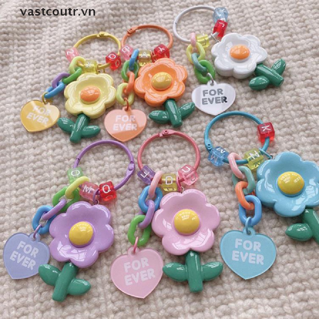Móc Khóa Điện Thoại Hình Hoa 3D Chống Thất Lạc