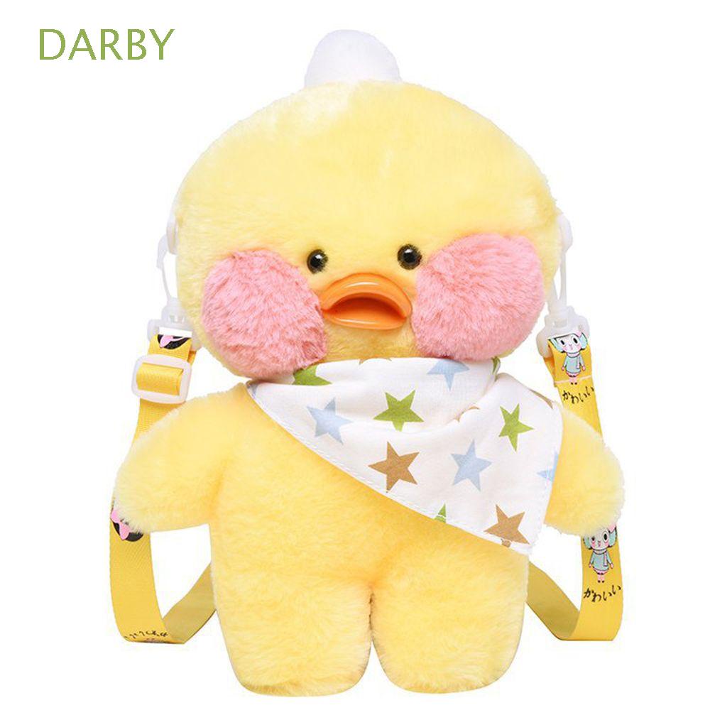 Ba Lô Hình Vịt Nhồi Bông 28cm Đáng Yêu Cho Bé Gái