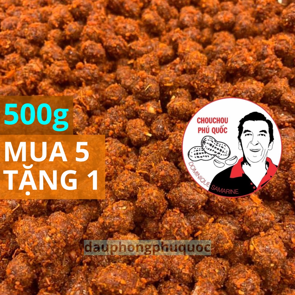 ️ Đậu phộng cay thơm 4 vị CHOUCHOU PHÚ QUỐC ÔNG TÂY - hũ 500g