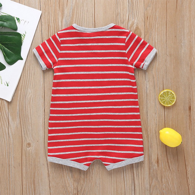 Body Tay Ngắn In Hoạt Hình Cho Bé Trai Sơ Sinh 0-24 Tháng,Bodysuit Liền Thân Áo Liền Quần Cho Bé