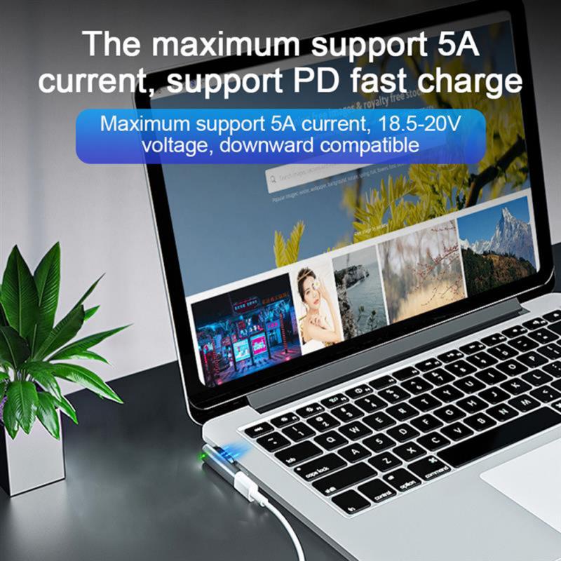 Bộ chuyển đổi HdoorLink hỗ trợ sạc nhanh 5A USB Type C PD từ tính cho Magsafe1/ Magsafe 2