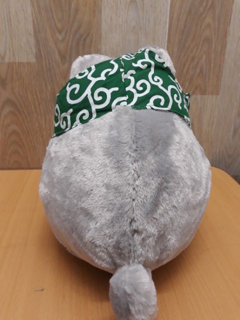 Mèo đội khăn xanh