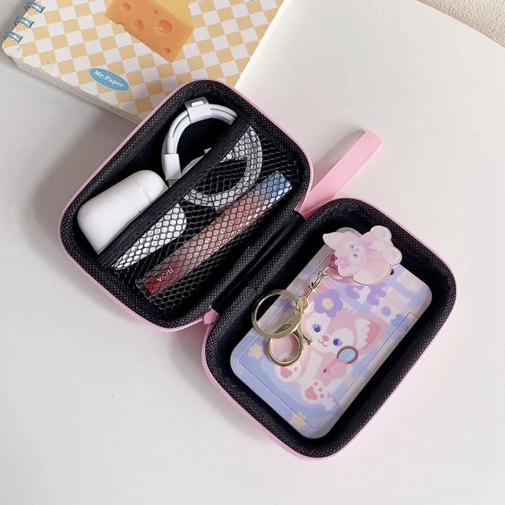 Hộp Cứng Đựng Tai Nghe Chống Rơi Có Khóa Kéo Họa Tiết Melody Dễ Thương