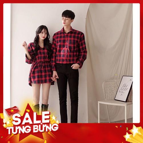 Set áo váy đôi sơ mi cặp cao cấp chất đẹp - Hàng nhập khẩu