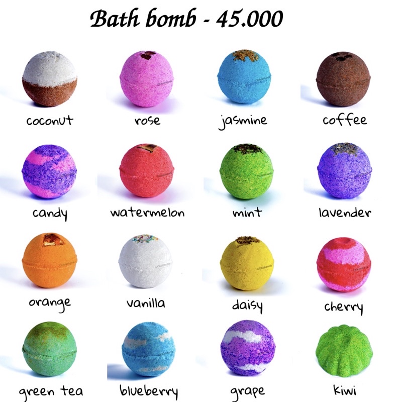 Viên thả bồn tắm - Viên sủi bồn tắm - Bath Bomb (TỔNG HỢP)