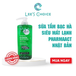 Lee’s Choice-Sữa tắm Bạc Hà Siêu Mát Lạnh Pharmaact Nhật Bản 600ml – Khử Mùi Hôi, Mát Cơ Thể