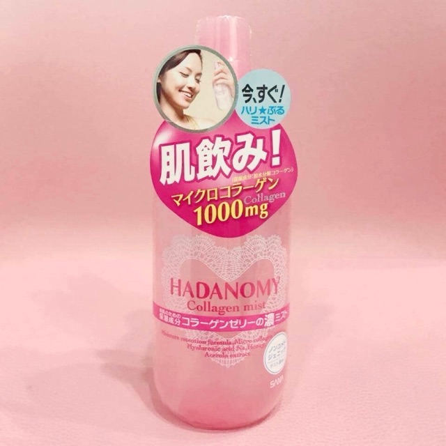 Nước hoa hồng Hadanomy Collagen Mist chiết xuất collagen 250ml 280k