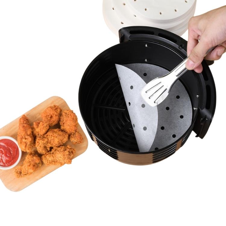 Giấy lót nồi chiên không dầu hình tròn size 15, 16, 20, 23cm set 50 tờ