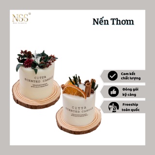 Nến thơm sáp đậu nành tự nhiên, nến thơm trang trí giáng sinh, nến thơm giáng sinh, nến sinh nhật - nss.decor