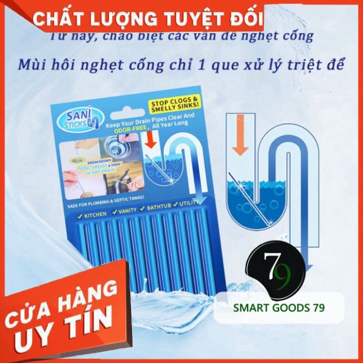 [ Chính Hãng ] [Freeship hàng cao cấp 163] Que thông tắc cống sani sticks đa năng thông minh cho vệ sinh đường ống bồn r