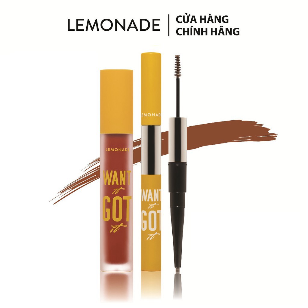 tuan099 Combo Lemonade Want It Got It Son kem lì và Chì kẻ mày 2 đầu (5g + 4g) tuan099 | BigBuy360 - bigbuy360.vn