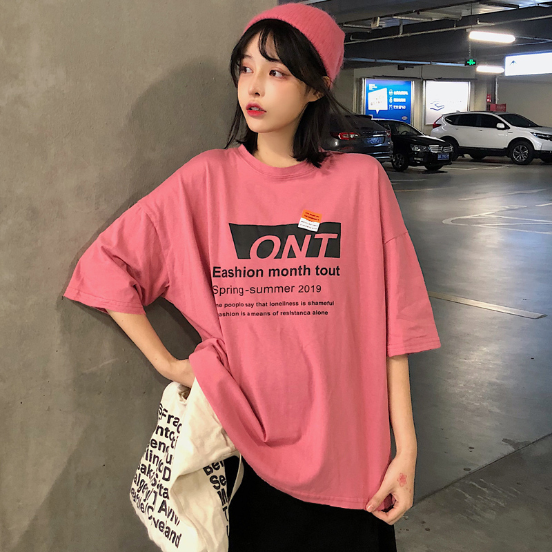 NRVP Áo Thun Nữ Ngắn Tay Dáng Rộng Thời Trang Năm 2021