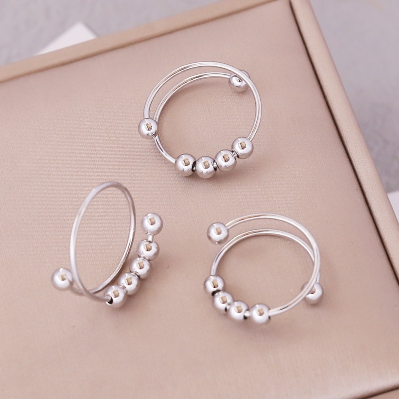 Nhẫn Dạng Hở Đính Hạt Đơn Giản Thời Trang Cho Nam Và Nữ