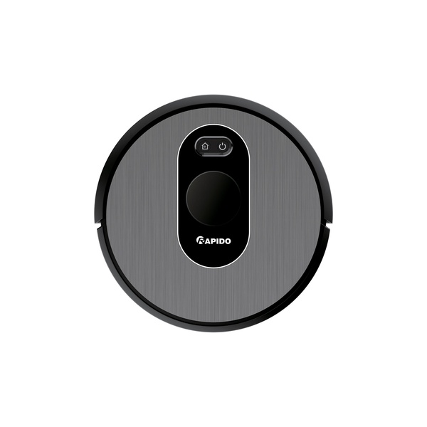 Rapido R6S - Robot Hút Bụi và Lau Nhà Đen Xám, Kích Thước 33x33x7.6 cm, Dung Lượng 2600 mAh