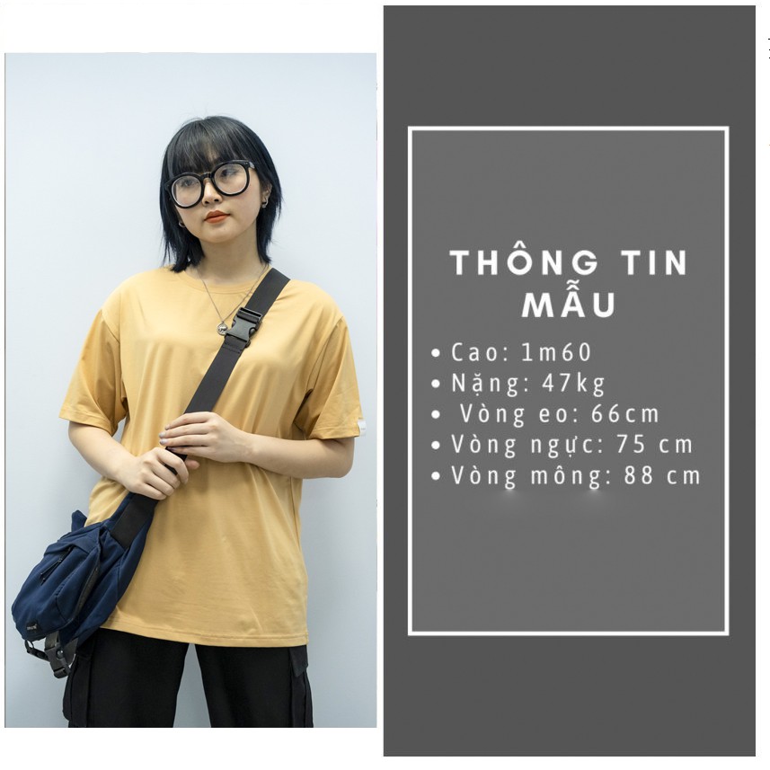 Áo thun Unisex  Basic Tee phông trơn nam nữ tay lỡ Free size form rộng 10 màu thương hiệu Meemdy | BigBuy360 - bigbuy360.vn