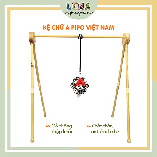 Kệ chữ A cho bé cải tiến 2.0 chắc chắn, an toàn 𝑭𝑹𝑬𝑬𝑺𝑯𝑰𝑷 Bóng múi đa giác quan phát triển vận động, đồ chơi chữ A