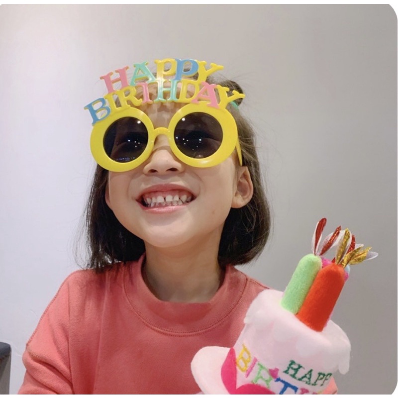 Kính happy birthday phụ kiện sinh nhật