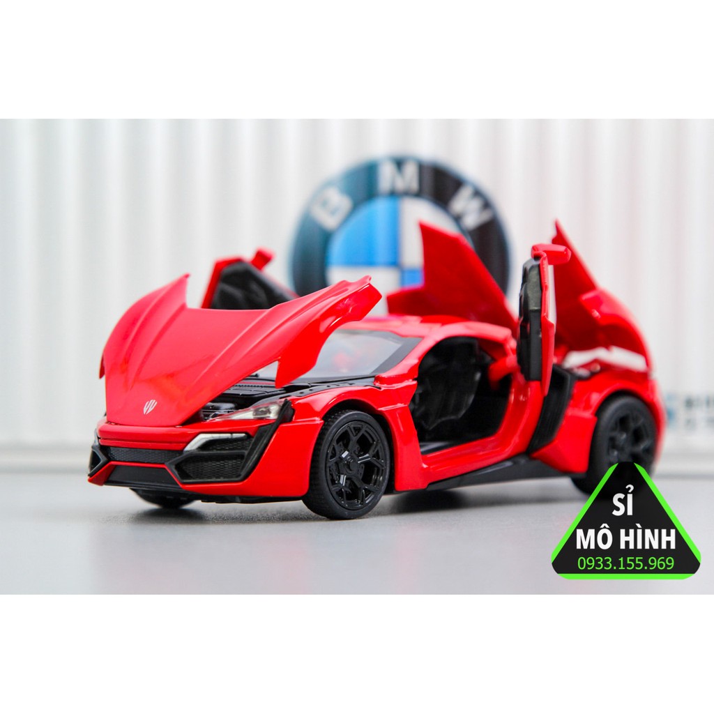 [ Sỉ Mô Hình ] Xe mô hình Lykan Hypersport 1:32 Đỏ