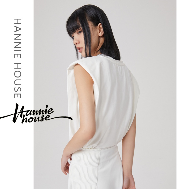 Áo Sát Nách Màu Trơn Thiết Kế Cổ Tròn Cho Nữ