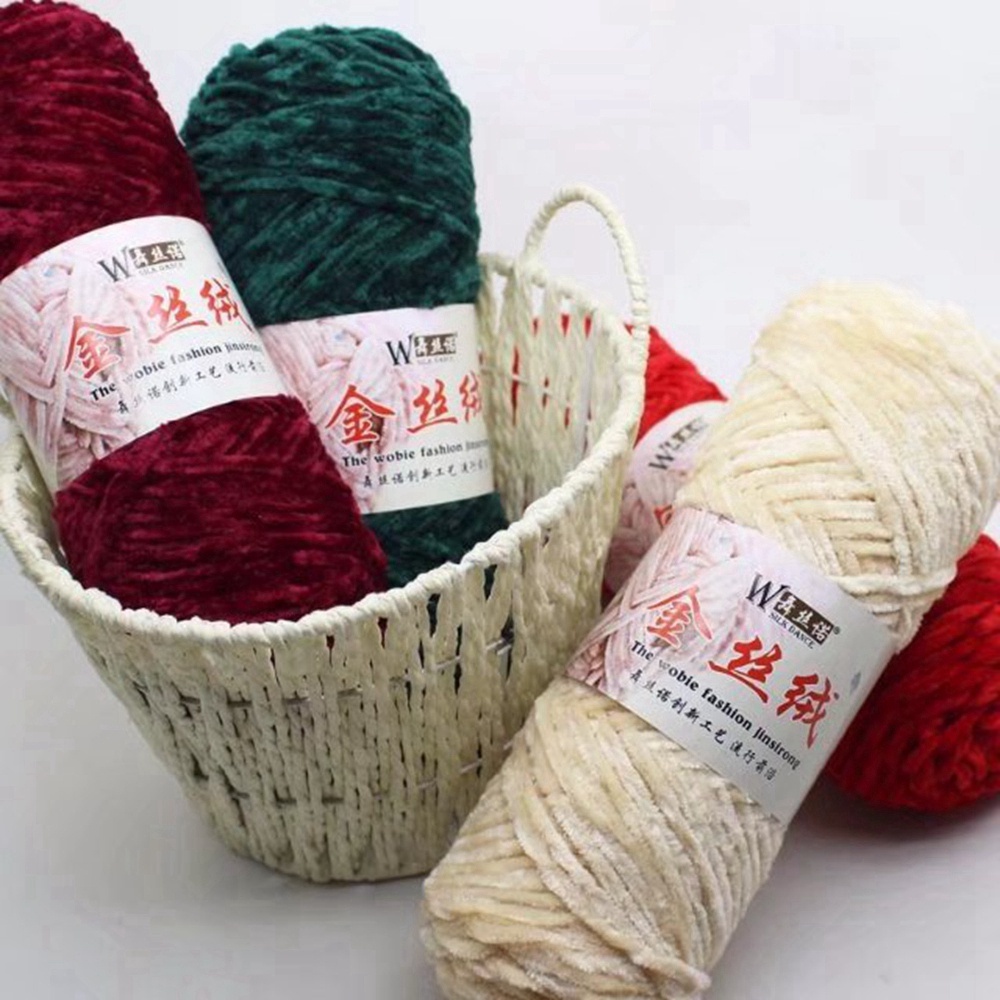 YIYU 1 Cuộn Len Sợi To Đan Móc Thủ Công 100g