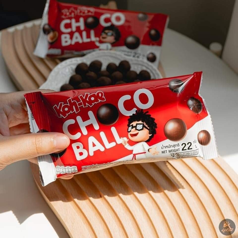 Đậu phộng phủ Chocolate Koh-Kae Choco Ball Thái Lan Hộp 12 Gói 264g