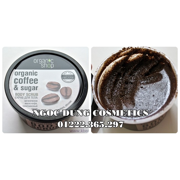 Tẩy Da Chết Toàn Thân Organic Shop Coffee Sugar Body Scrub