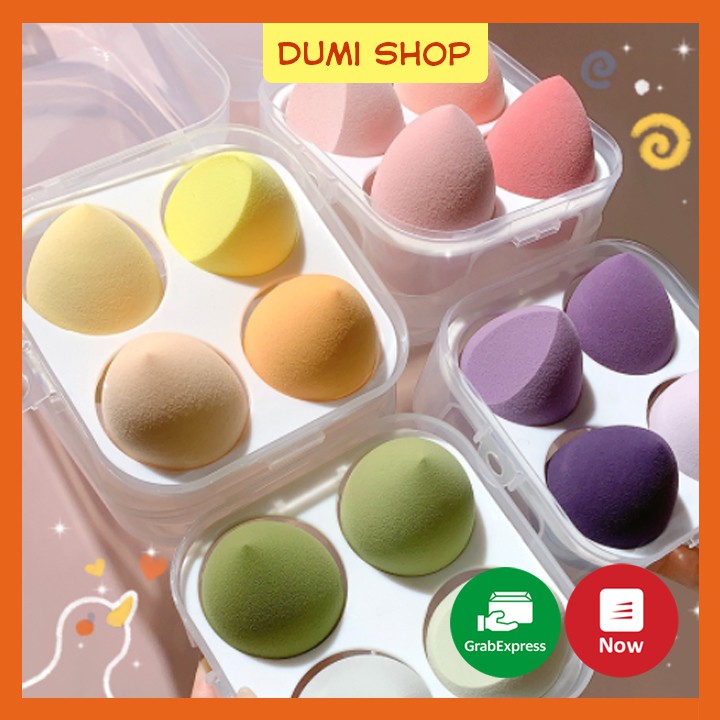 Set 4 Mút Trang Điểm Tán Kem Nền Tiện Dụng - Dumi Shop