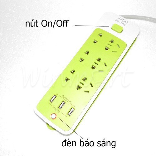 [SIÊU RẺ] Ổ Cắm Điện Đa Năng 9 Cổng + 3 Cổng USB sạc thiết bị di động trực tiếp SIÊU NHANH công suất lên đến 2.4A