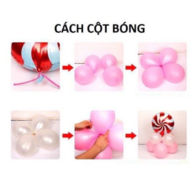 Set bóng trang trí sinh Nhật Ngựa Pony kỳ lân bé gái tặng kèm bơm keo