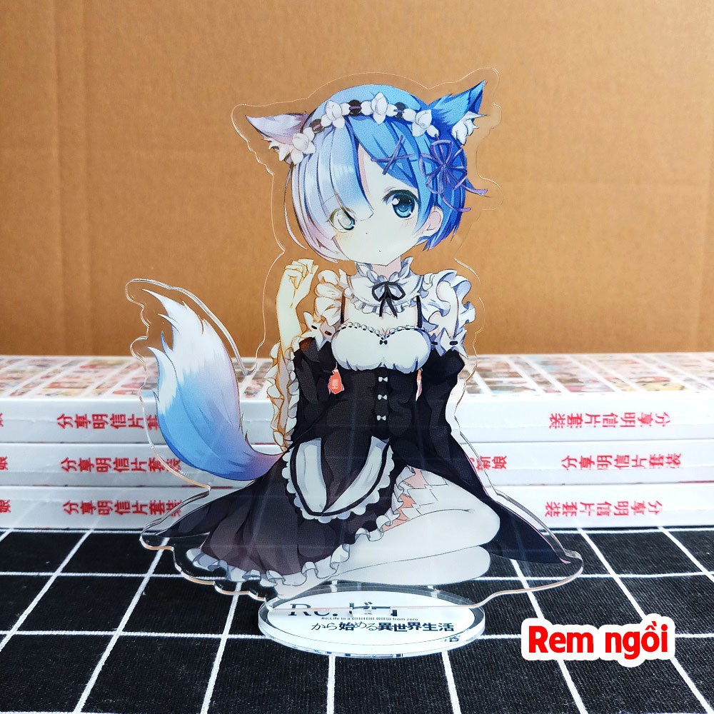 [Standee] Tượng Mica Anime Re zero - Siêu HOT