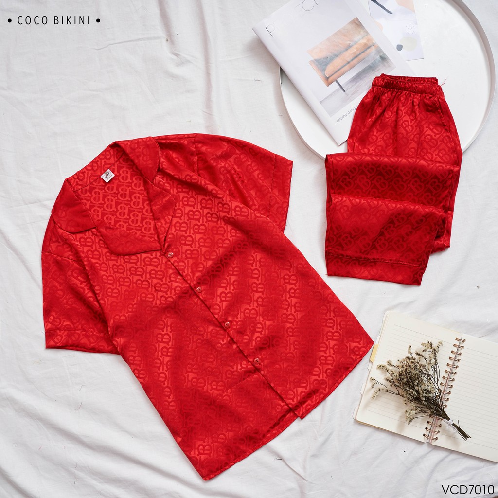 𝑪𝑶𝑪𝑶 𝑩𝑰𝑲𝑰𝑵𝑰 Bộ Đồ Ngủ - Đồ Mặc Nhà Lụa Gấm ( VCD7010 ) | BigBuy360 - bigbuy360.vn