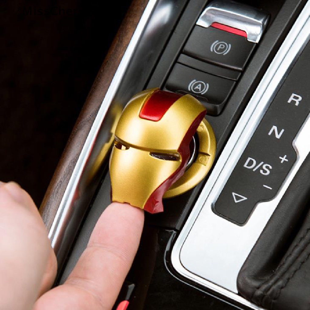 [MissCherry] 1 Miếng Dán Nút Nhấn Khởi Động Xe Hơi Phong Cách Iron Man