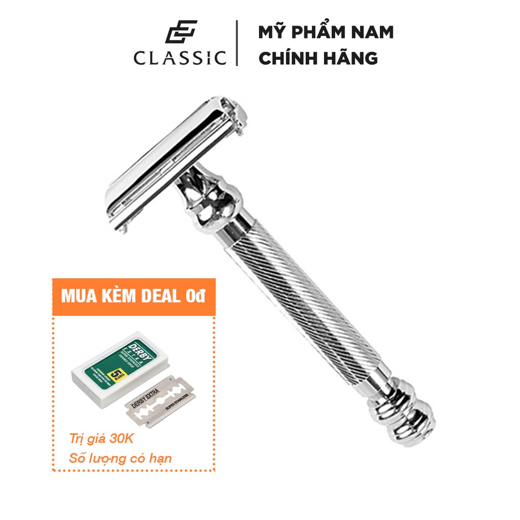 Dao Cạo Râu Parker 99R Safety Razor + Tặng kèm lưỡi cạo Derby