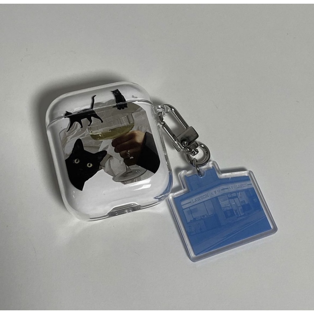 Vỏ Bảo Vệ Hộp Sạc Tai Nghe airpods 1 2 3 Pro Mềm Hình Mèo Dễ Thương