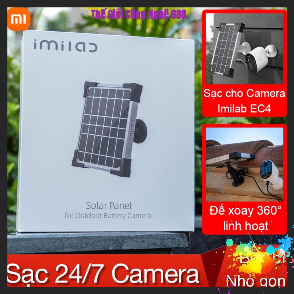 Giá Gốc Tấm năng lượng mặt trời cho camera tích điện IMILAB IPC031 thumbnail