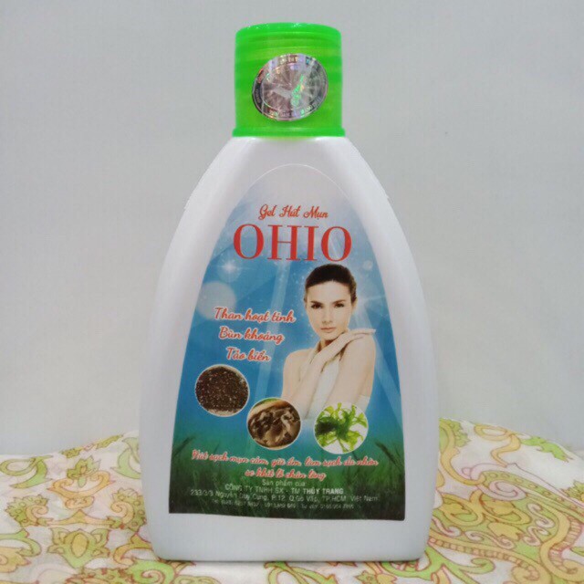 Gel lột mụn than tre ohio chai lớn 200ml