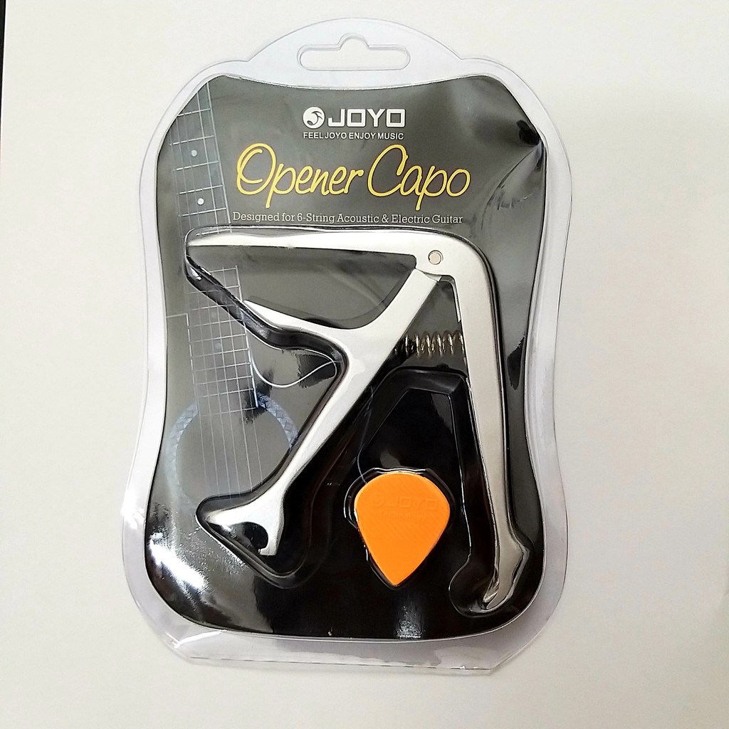 Kẹp Capo Joyo Jcp02 Bằng Kim Loại Cho Đàn Guitar,ukulele,guitar điện(kiêm mở bia)kèm pick gảy