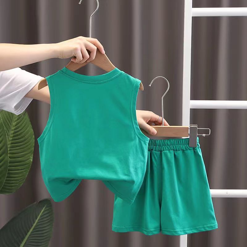 Set Áo Thun Ba Lỗ Và Quần Short Thời Trang Mùa Hè Mới Cho Bé Trai