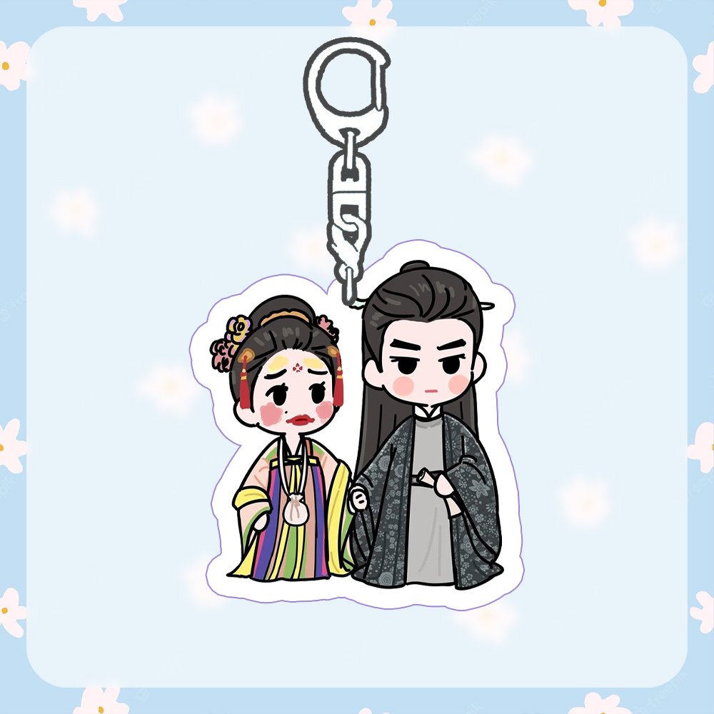 Móc khóa xinh xắn THƯƠNG LAN QUYẾT NGU THƯ HÂN VƯƠNG HẠC ĐỆ ver Chibi idol hoa ngữ cổ trang