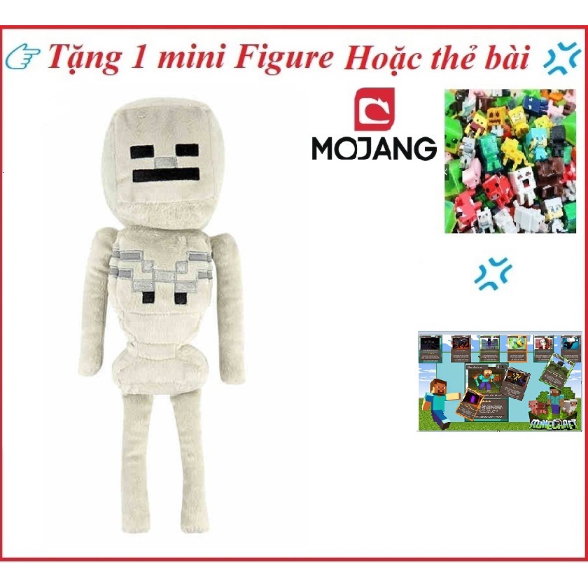 Nhồi bông Skeleton minecraft chính hãng Mojang