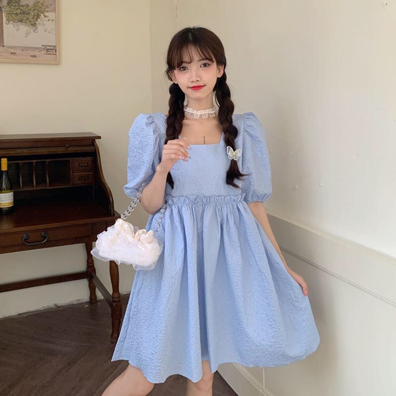 Váy babydoll, đầm babydoll xinh xắn phong cách ullazang tiểu thư hàn quốc mặc hai kiểu