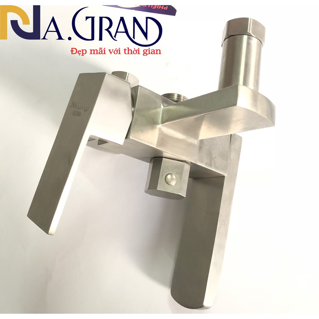 [LOẠI 1-ĐÚC DÀY] Bộ Sen Cây Tắm Đứng Nóng Lạnh INOX 304 N1005 NA.GRAND SEN VUÔNG A1 BAO XÀI BAO ĐỔI MỚI 1 NĂM